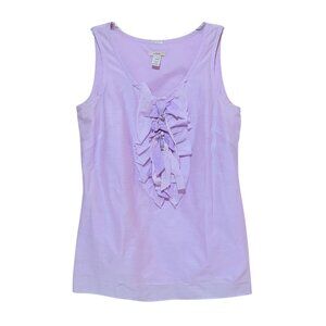2010 J Crew Silk Blend Top 6 Ruffles Bling Pastel Sleeveless Twee Easter Wedding